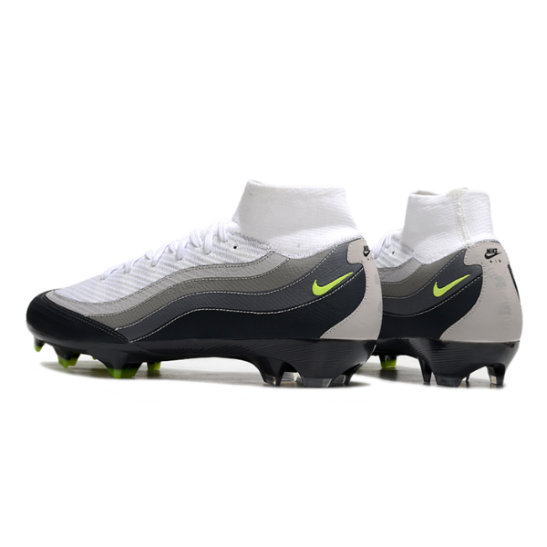Nike Air Zoom Mercurial Superfly 10 Elite Air Max 95 Pack Black and White FG Kids