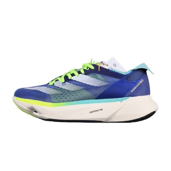 Adidas Adizero Adios Pro 3 Cobalt Blue Lucid Lemon Running Shoes