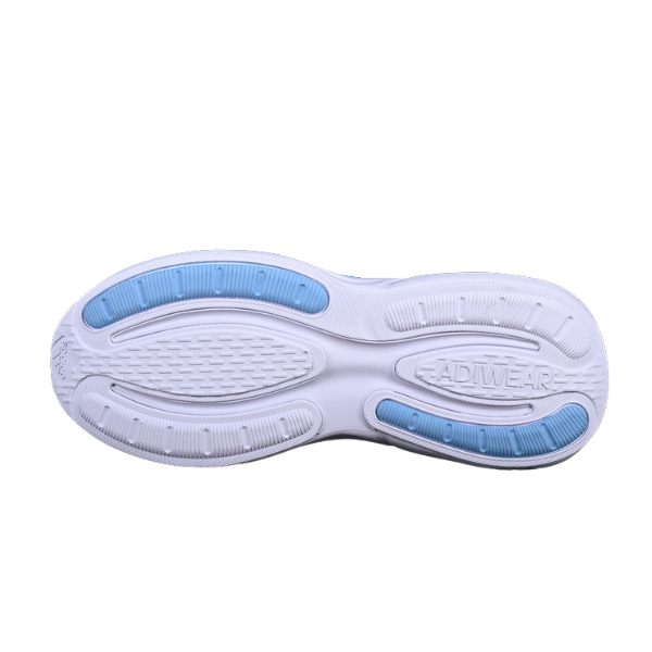 Adidas Alphabounce + White and Light Blue Running Shoes