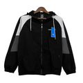 Adidas Black White and Grey Windbreaker Jacket