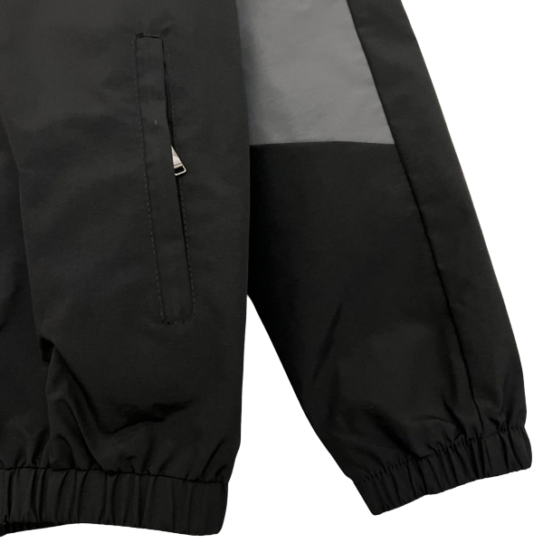 Adidas Black White and Grey Windbreaker Jacket