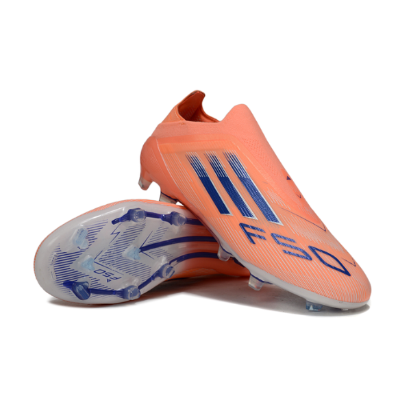 Adidas F50 Elite Laceless Coral Blaze Firm Ground FG Kids Football Boot