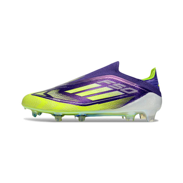 Adidas F50 Elite Laceless Purple and Green FG