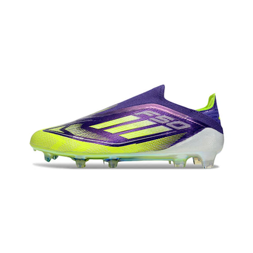 Adidas F50 Elite Laceless Purple and Green FG