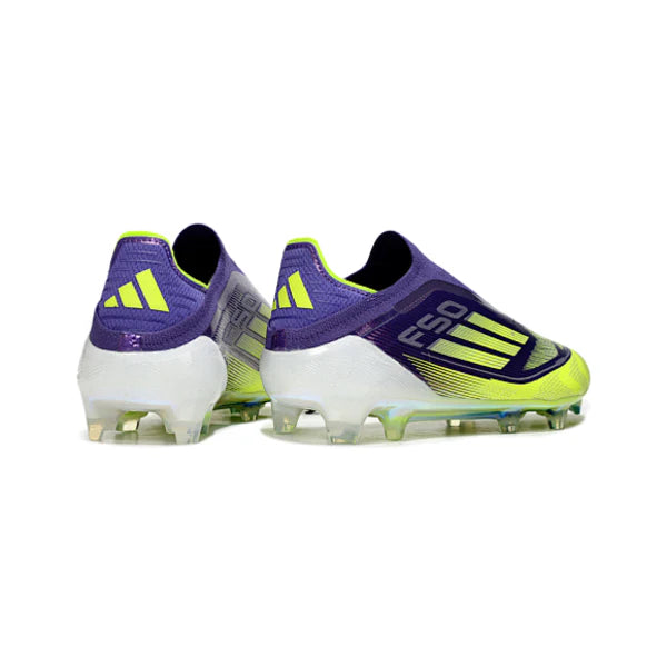 Adidas F50 Elite Laceless Purple and Green FG
