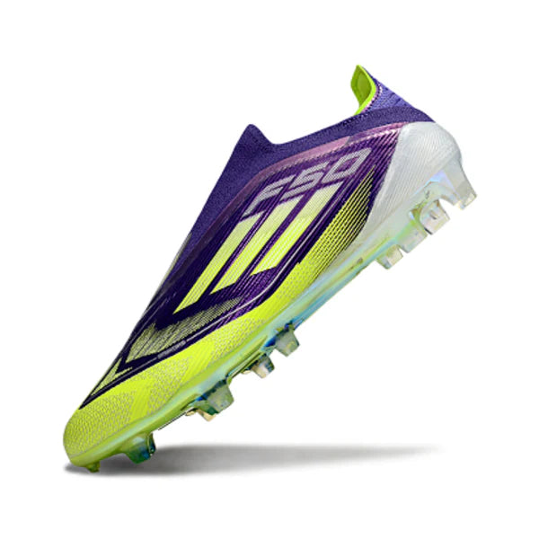Adidas F50 Elite Laceless Purple and Green FG