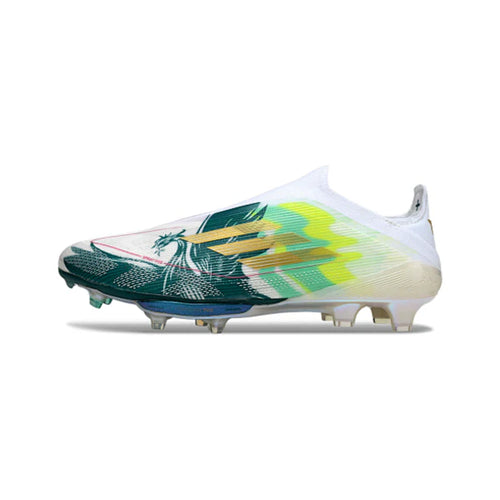 Adidas F50+ Elite Laceless White and Green Mo Salah Pack FG