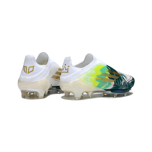 Adidas F50+ Elite Laceless White and Green Mo Salah Pack FG