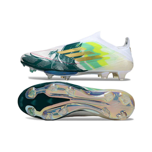 Adidas F50+ Elite Laceless White and Green Mo Salah Pack FG