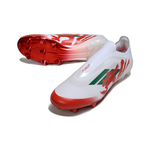 Adidas F50 Elite Laceless White and Red FG