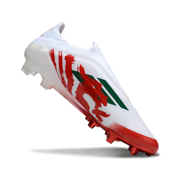 Adidas F50 Elite Laceless White and Red FG