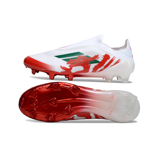 Adidas F50 Elite Laceless White and Red FG