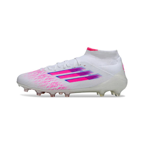 Adidas F50 Elite Mid Cut White and Pink FG
