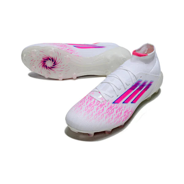 Adidas F50 Elite Mid Cut White and Pink FG
