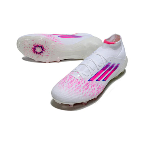 Adidas F50 Elite Mid Cut White and Pink FG