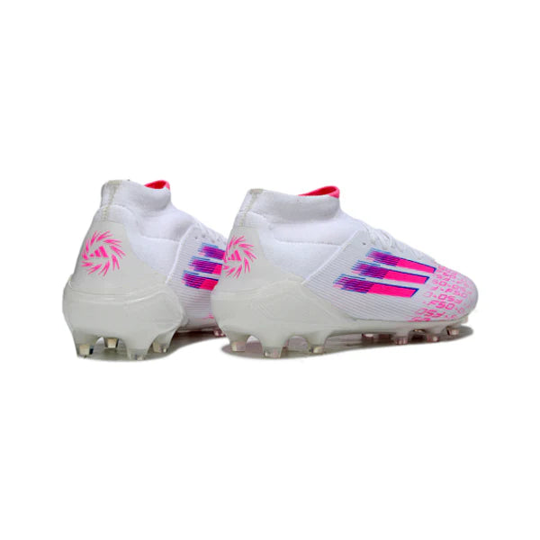 Adidas F50 Elite Mid Cut White and Pink FG