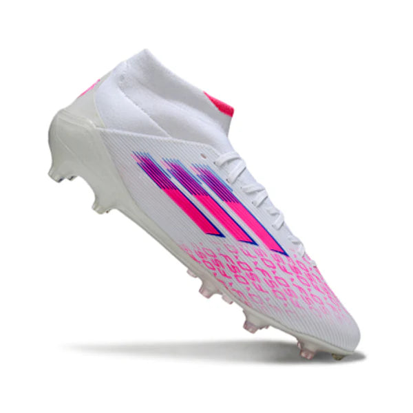 Adidas F50 Elite Mid Cut White and Pink FG