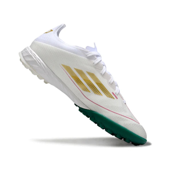 Adidas F50 Elite White and Green TF