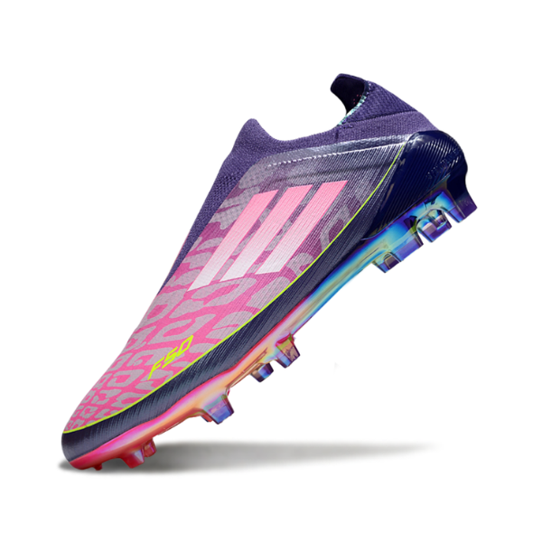 Adidas F50 Elite Laceless Purple Lamine Yamal Pack Firm Ground FG Kids Football Boot