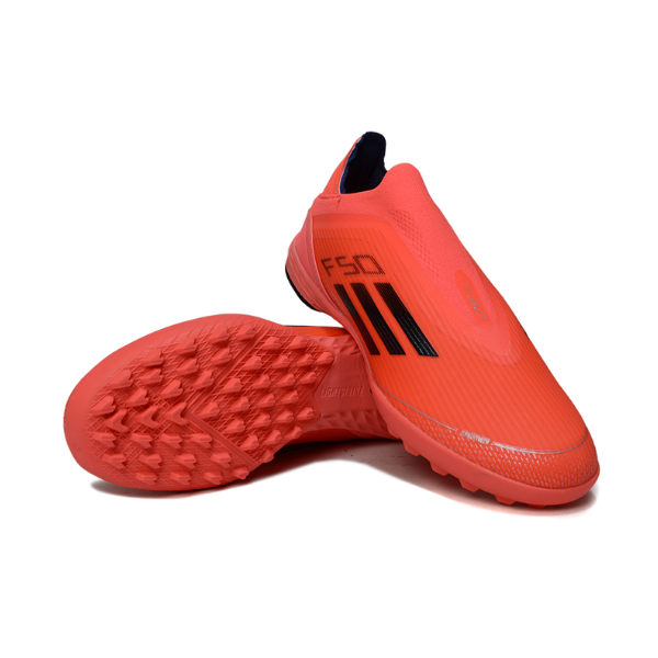 Adidas F50 Elite Laceless Red Turf TF Kids Football Boot