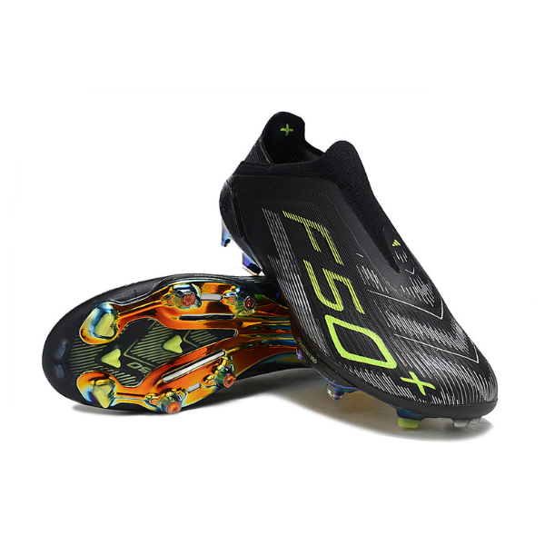 Adidas F50+ Laceless Elite Eletric Stealth Pack Firm Ground FG Kids Football Boot