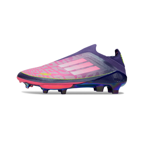 Adidas F50+ Elite Laceless Purple Lamine Yamal Pack Firm Ground FG Kids Football Boot