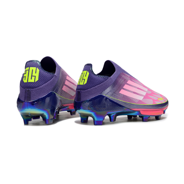 Adidas F50+ Elite Laceless Purple Lamine Yamal Pack Firm Ground FG Kids Football Boot