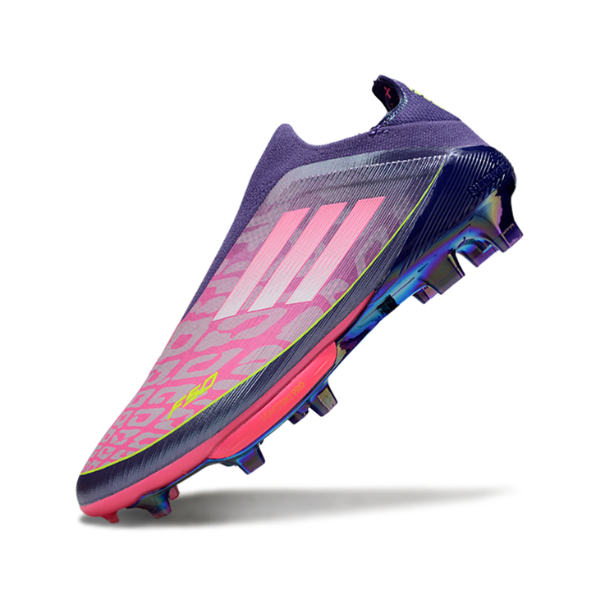 Adidas F50+ Elite Laceless Purple Lamine Yamal Pack Firm Ground FG Kids Football Boot