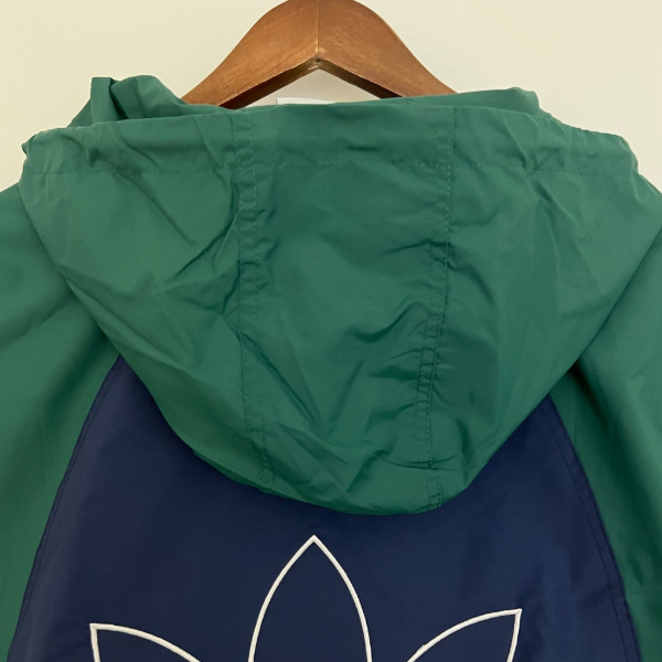 Adidas Green Blue Windbreaker Jacket