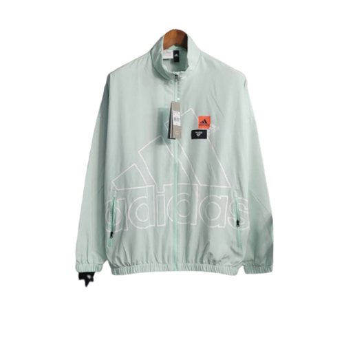 Adidas Light Green Windbreaker Jacket