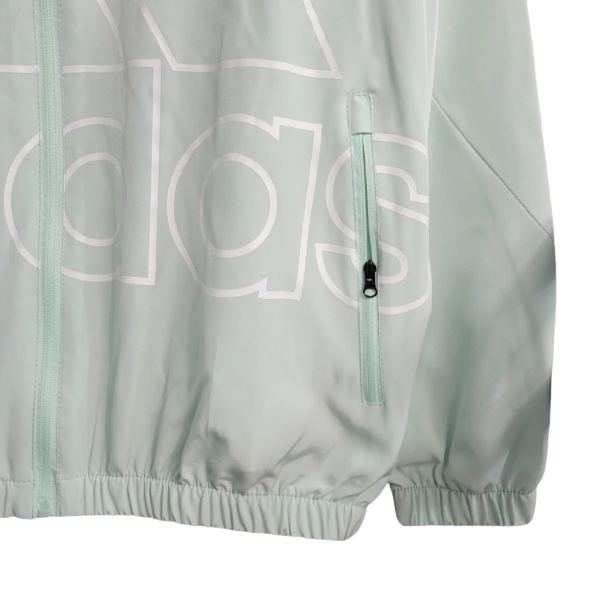 Adidas Light Green Windbreaker Jacket