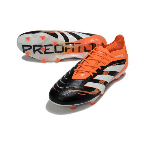 Adidas Predator 25 Elite Black and Orange FG