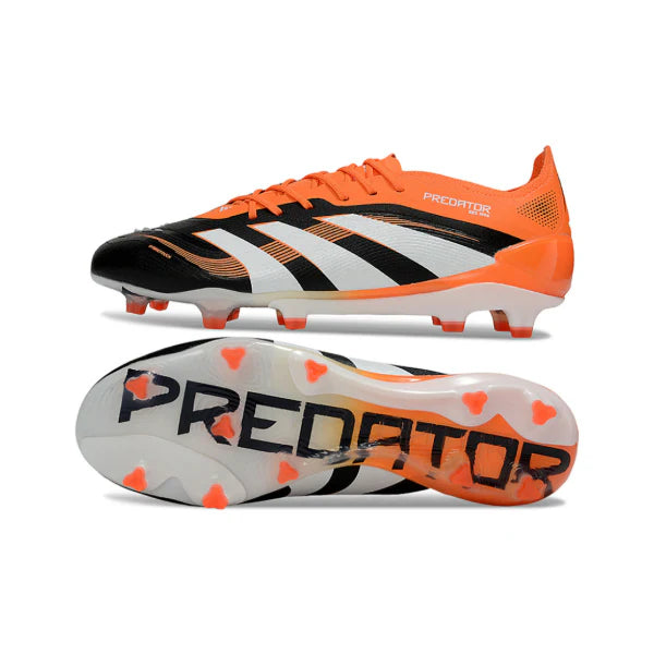 Adidas Predator 25 Elite Black and Orange FG