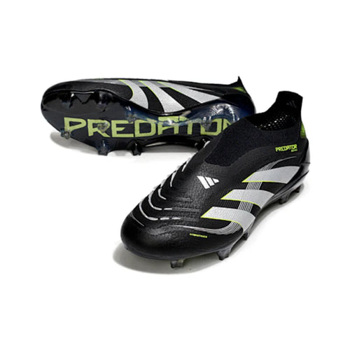 Adidas Predator 25 Elite Laceless Black Pack FG