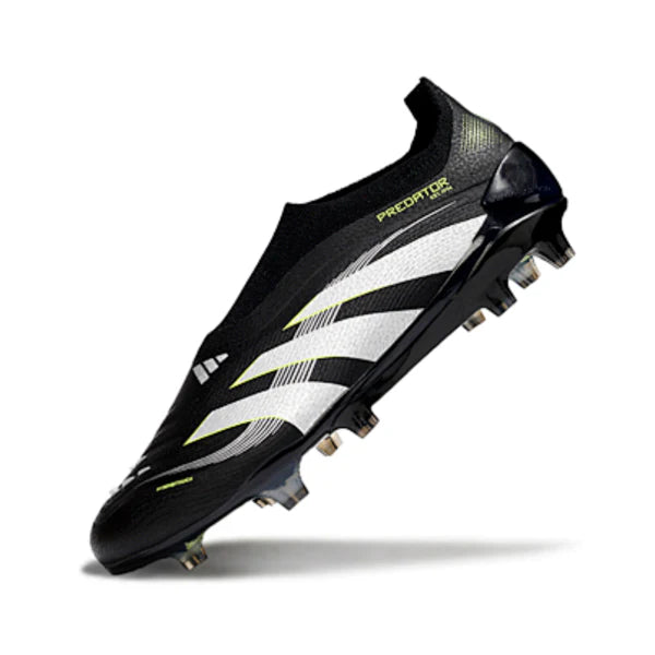 Adidas Predator 25 Elite Laceless Black Pack FG