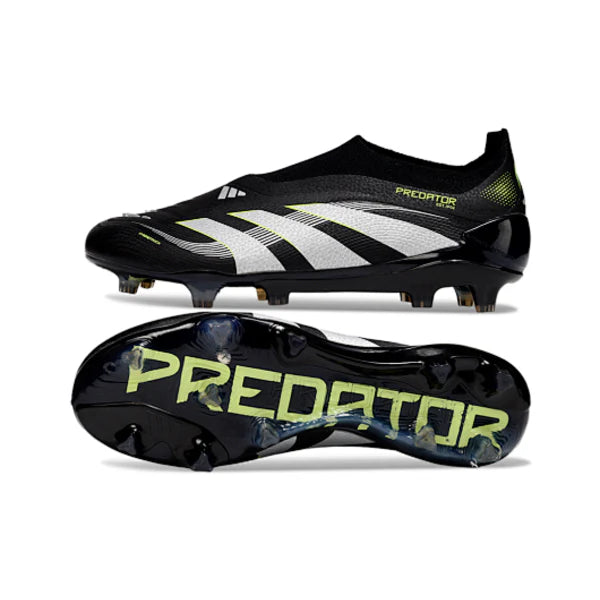 Adidas Predator 25 Elite Laceless Black Pack FG