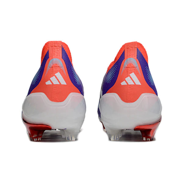 Adidas Predator 25 Elite Laceless Blue and Red Firm Ground FG Kids Football Boot