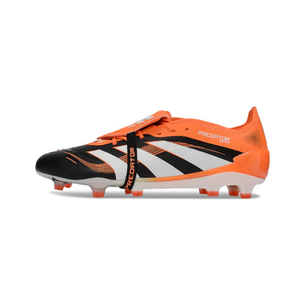 Adidas Predator 25 Elite Tongue Black and Orange FG
