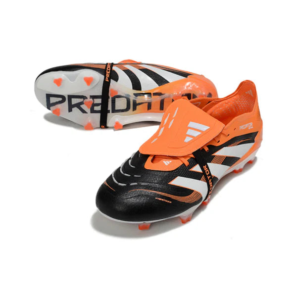 Adidas Predator 25 Elite Tongue Black and Orange FG
