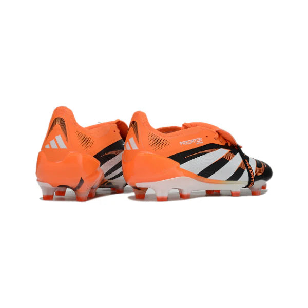 Adidas Predator 25 Elite Tongue Black and Orange FG