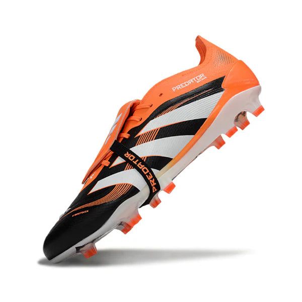 Adidas Predator 25 Elite Tongue Black and Orange FG