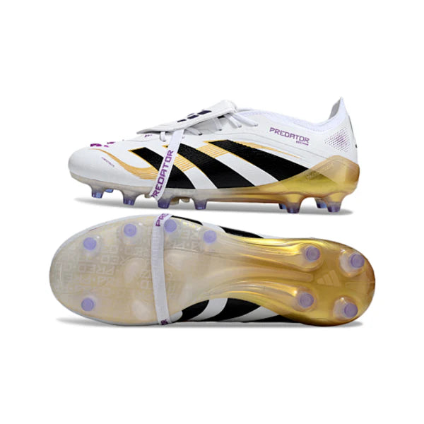 Adidas Predator 25 Elite Tongue Black and White AG
