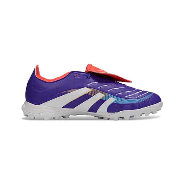 Adidas Predator 25 Elite Tongue Blue and Red Kids Turf TF Football Boot