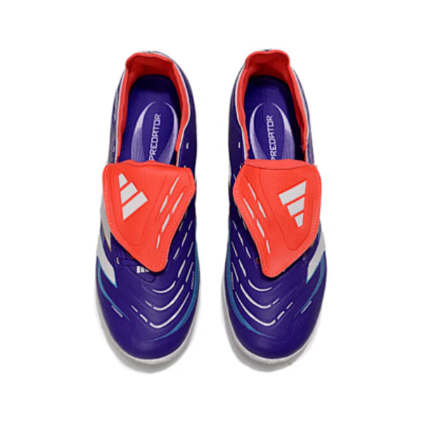 Adidas Predator 25 Elite Tongue Blue and Red Kids Turf TF Football Boot