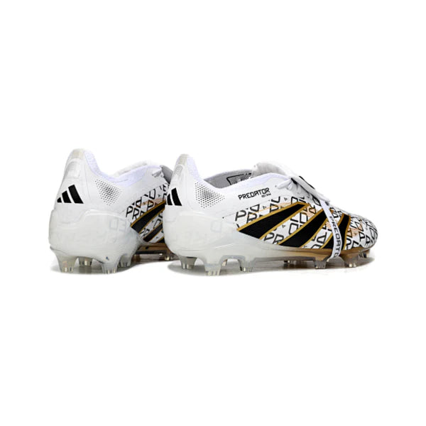 Adidas Predator 25 Elite Tongue White Gold and Black FG