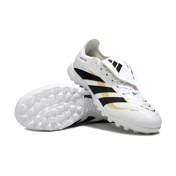 Adidas Predator 25 Fold-Over Tongue League White Turf TF Kids Football Boot