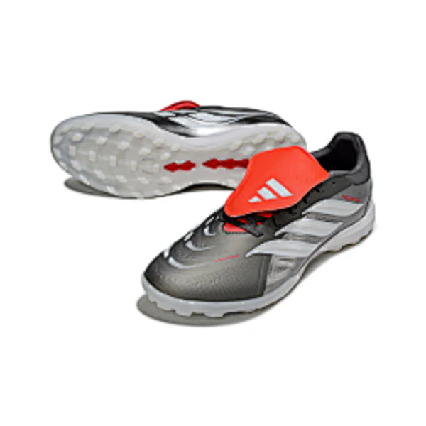 Adidas Predator 26 Elite Tongue Gray White and Orange TF