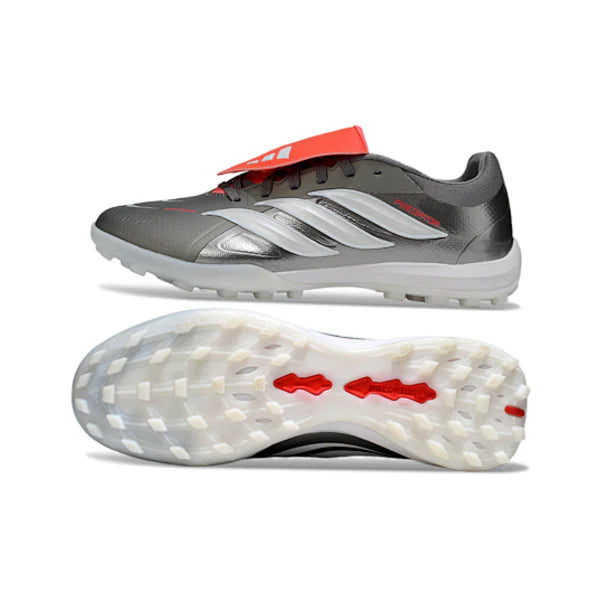 Adidas Predator 26 Elite Tongue Gray White and Orange TF