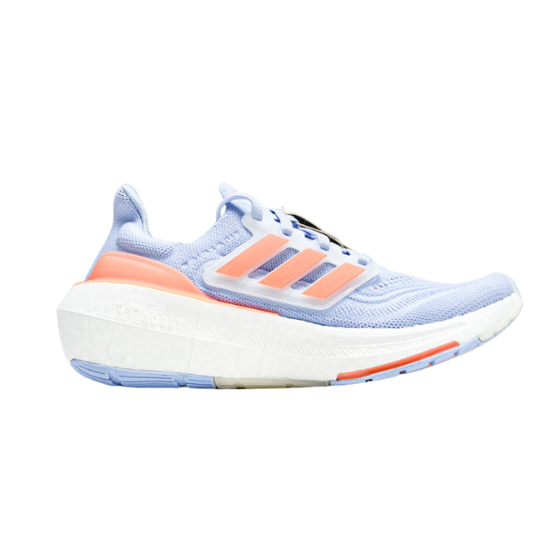 Adidas Ultraboost Light Blue and Orange Running Shoes