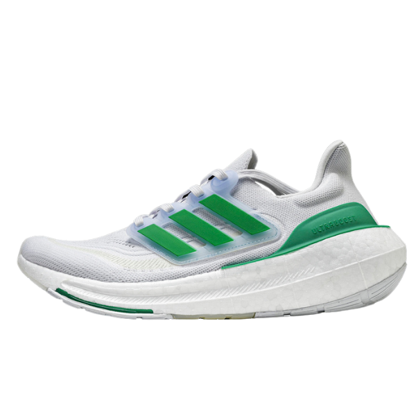 Adidas Ultraboost Light White Green Running Shoes